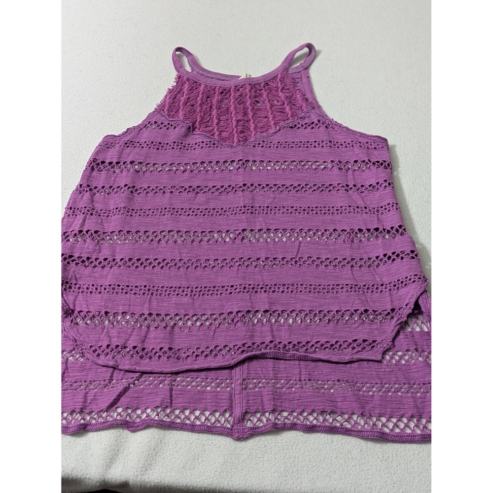 We The Free People Tank Top Purple XS Cutouts